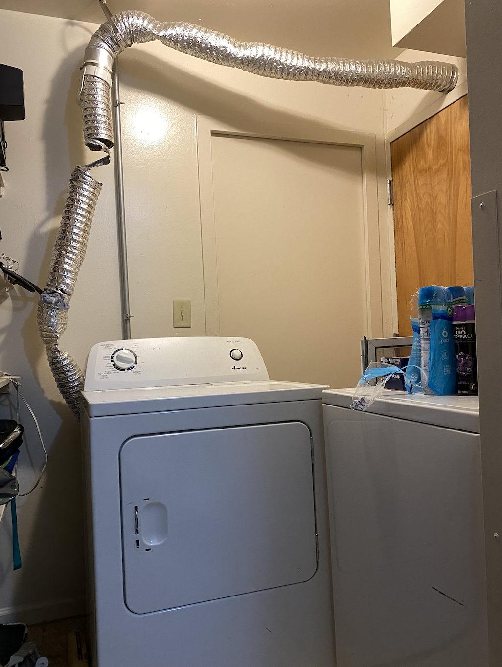 Dangerous dryer ducting